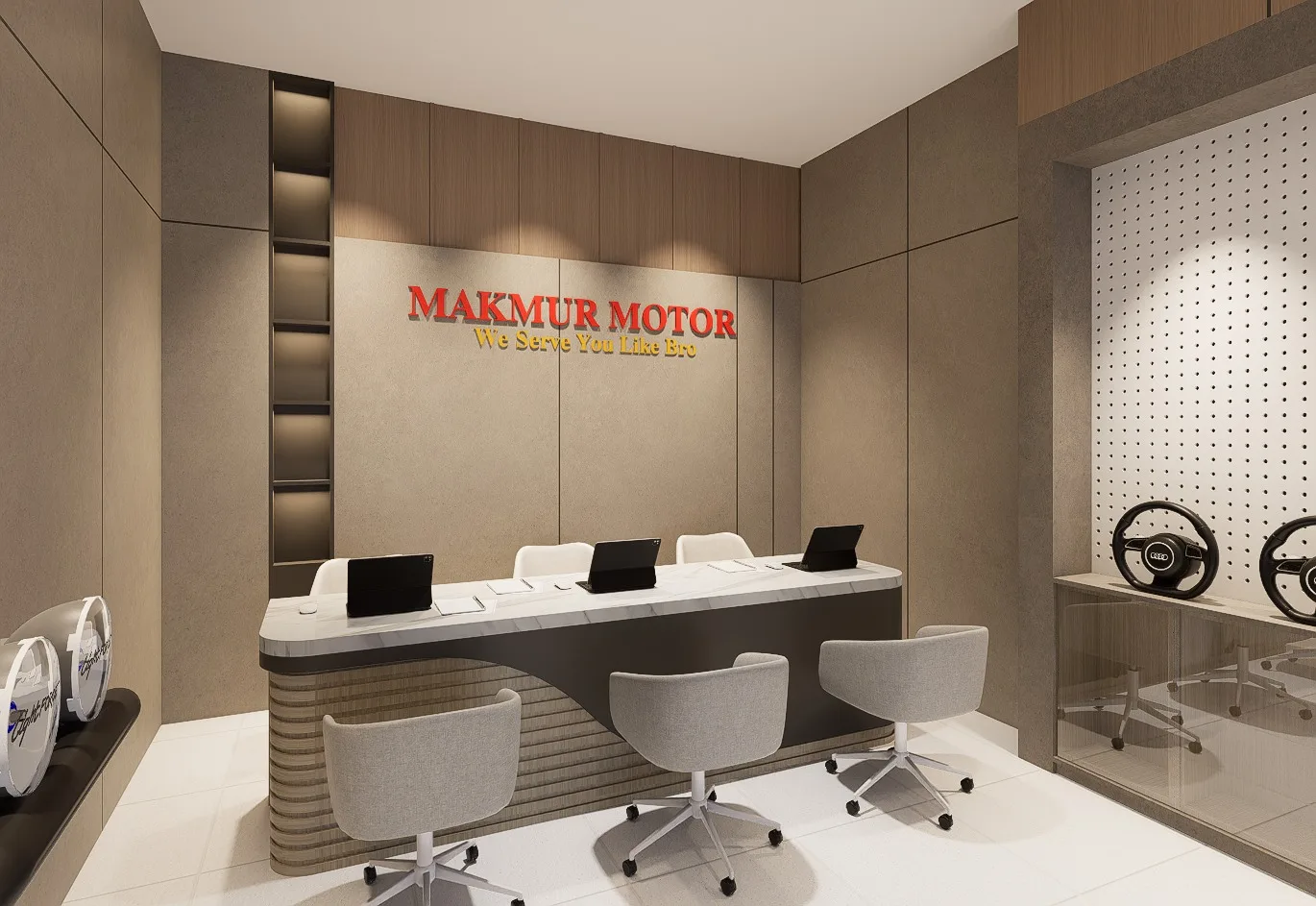 Kantor Variasi Mobil Minimalis Modern